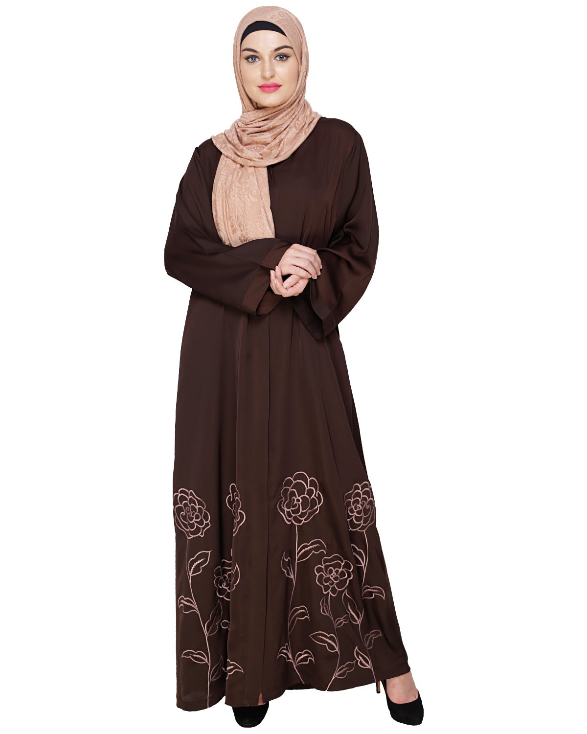 Mesmerising Dubai Style Abaya Brown