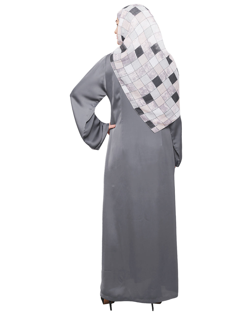 Mesmerising Dubai Style Abaya Grey