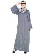 Mesmerising Dubai Style Abaya Grey