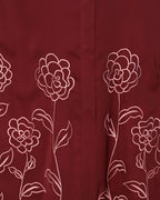 Mesmerising Dubai Style Abaya Wine