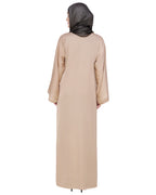Stellar Dubai Style Abaya Beige