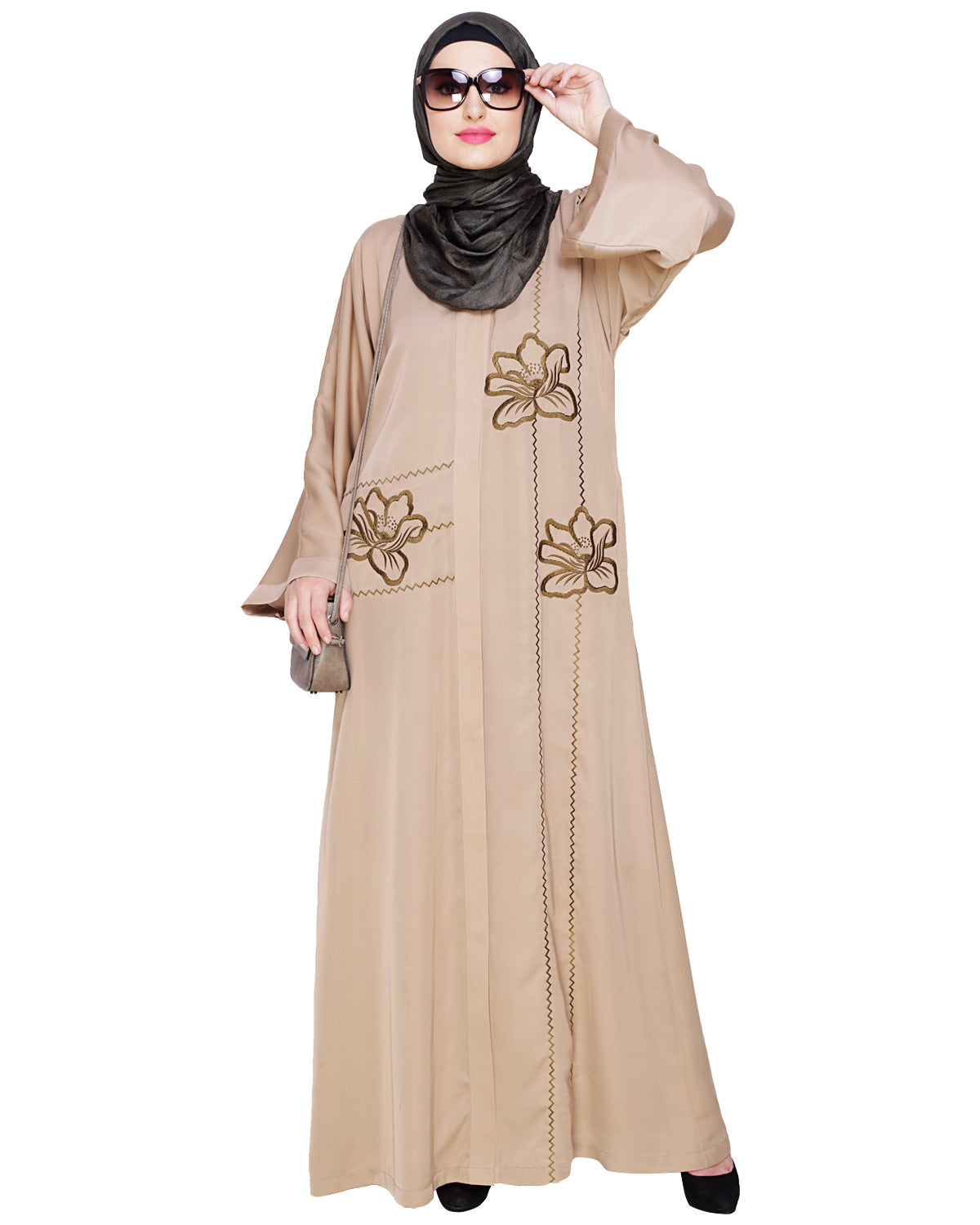Stellar Dubai Style Abaya Beige