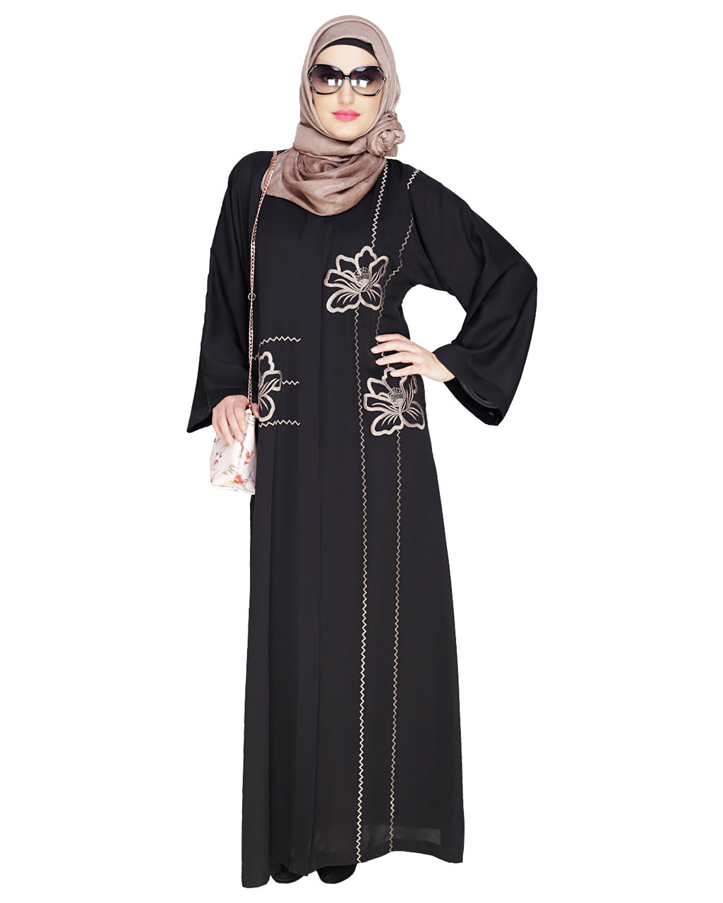 Stellar Dubai Style Abaya Beige