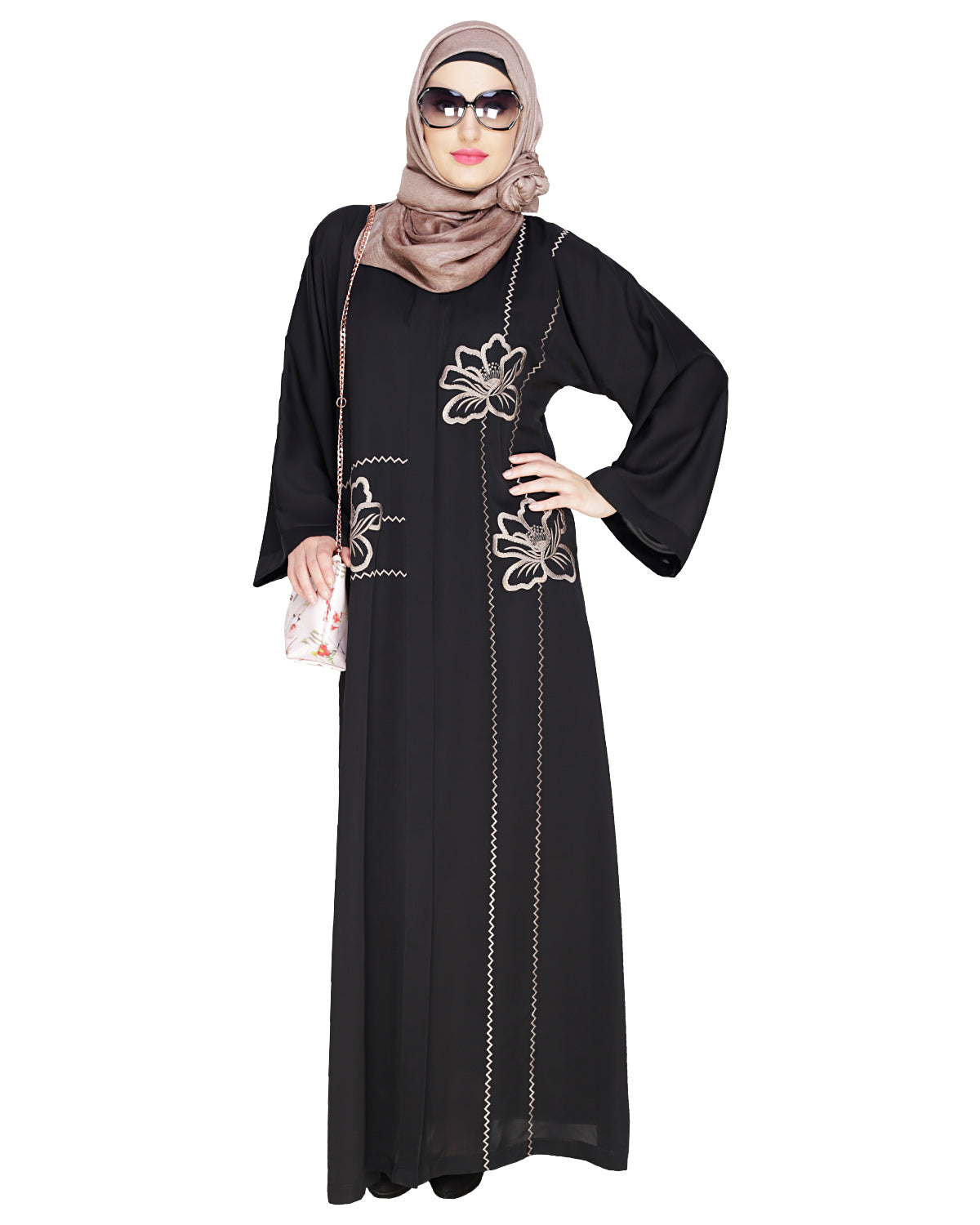 Stellar Dubai Style Abaya Beige