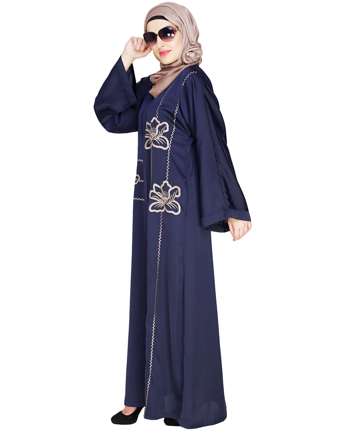 Stellar Dubai Style Abaya Black