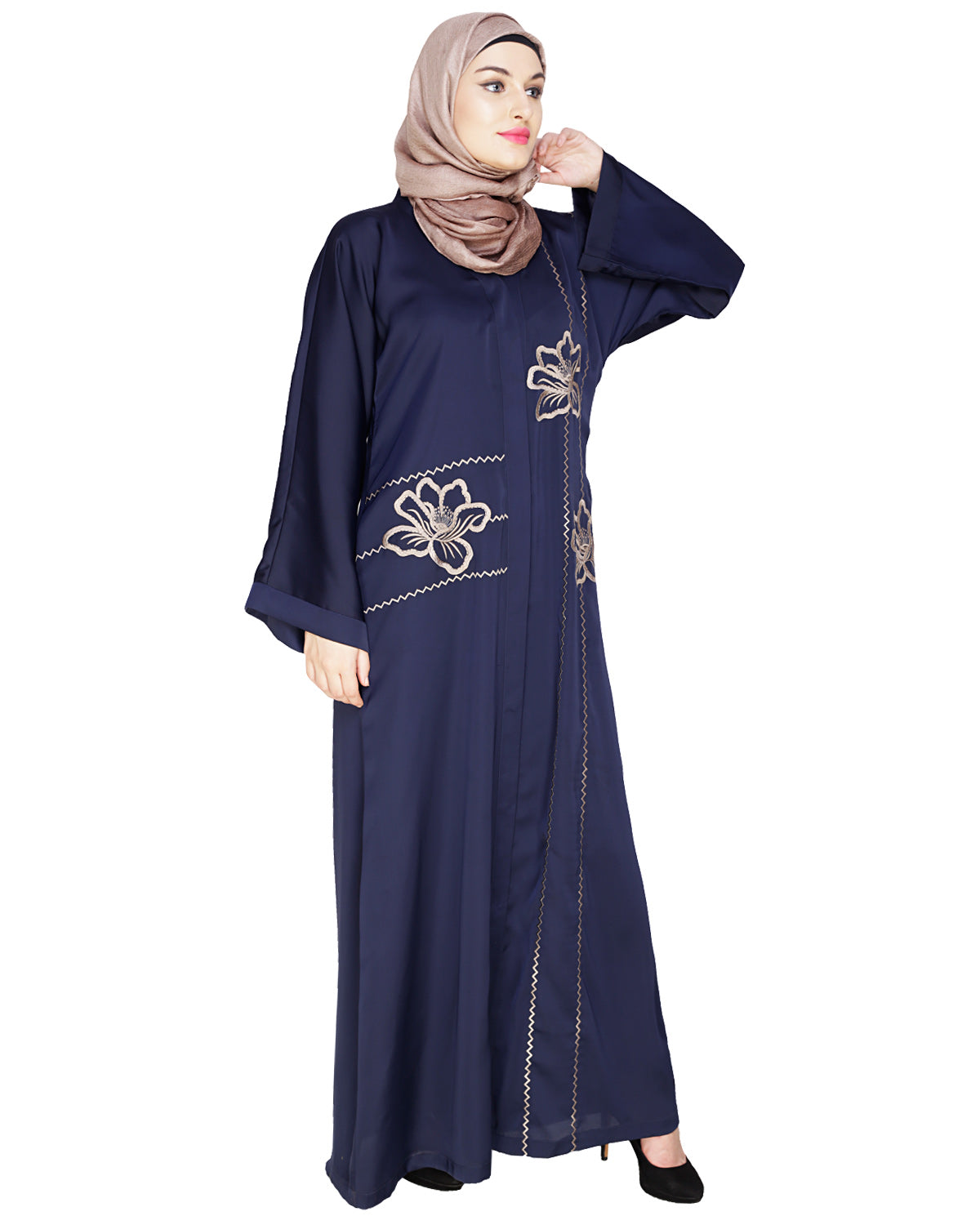 Stellar Dubai Style Abaya Black