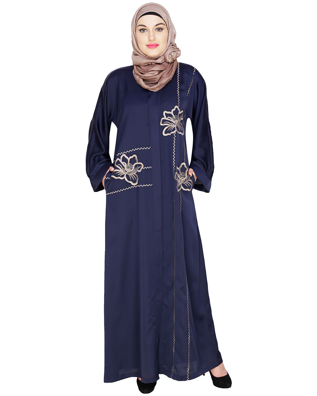 Stellar Dubai Style Abaya Blue