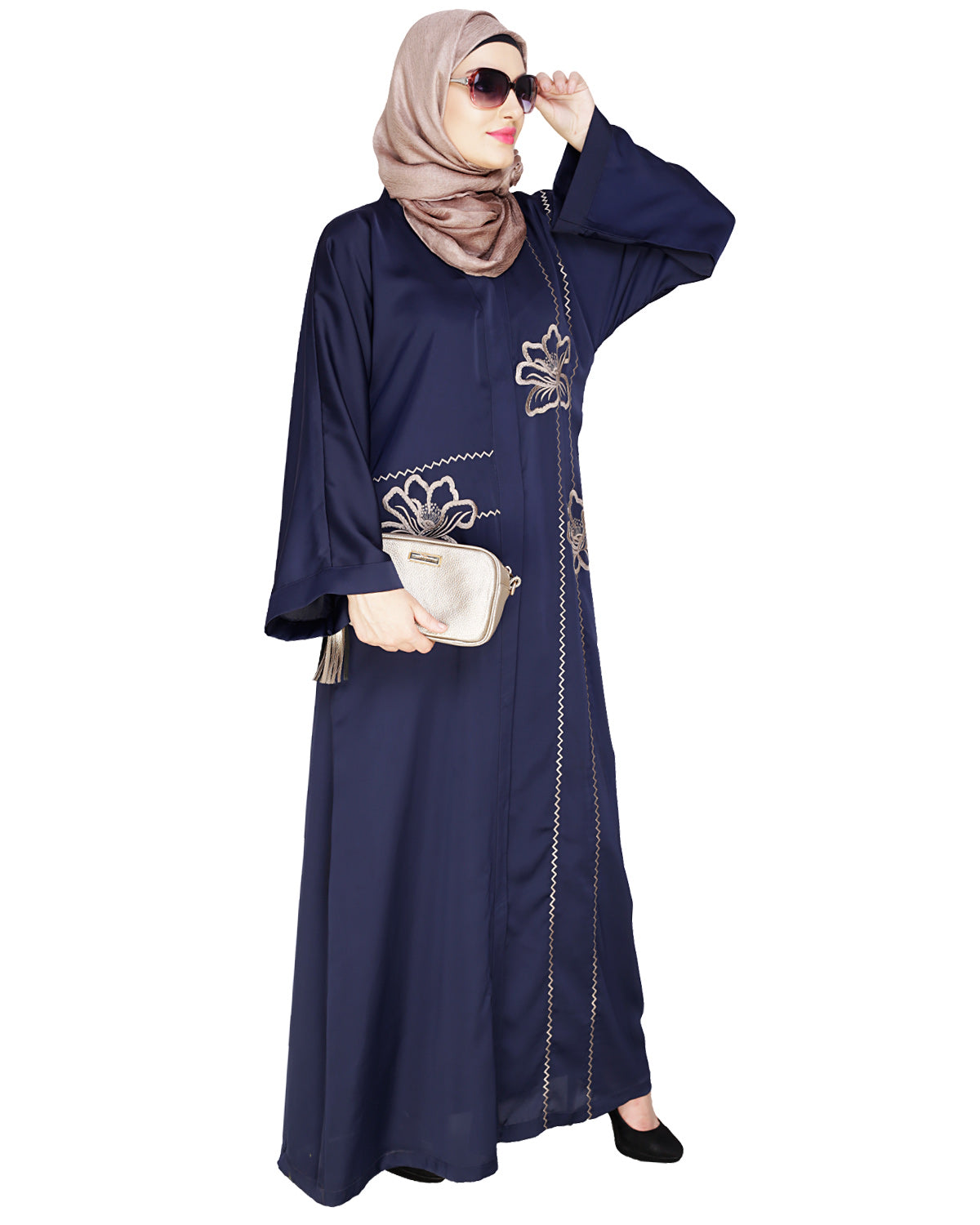 Stellar Dubai Style Abaya Blue