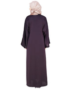Stellar Dubai Style Abaya Dark Purple