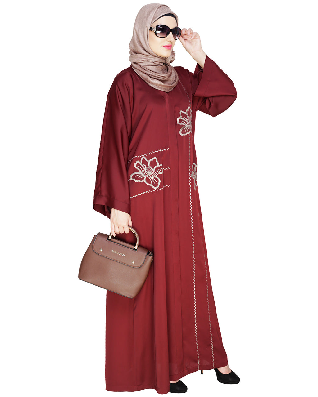 Stellar Dubai Style Abaya Dark Purple
