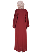 Stellar Dubai Style Abaya Dark Purple