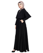 Elite Cape Abaya Black