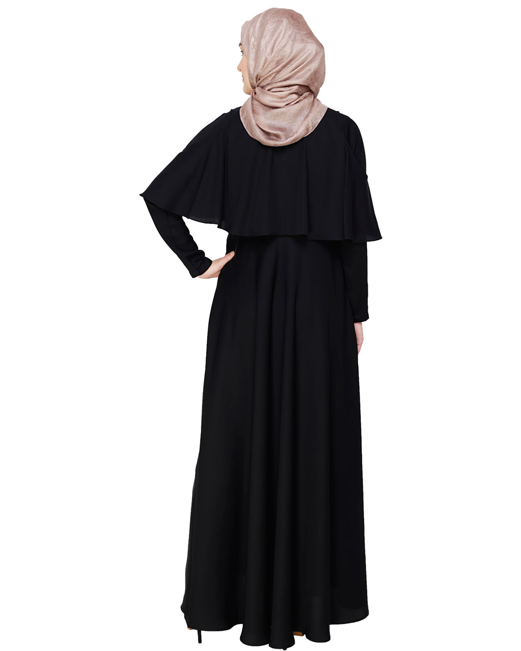 Elite Cape Abaya Black