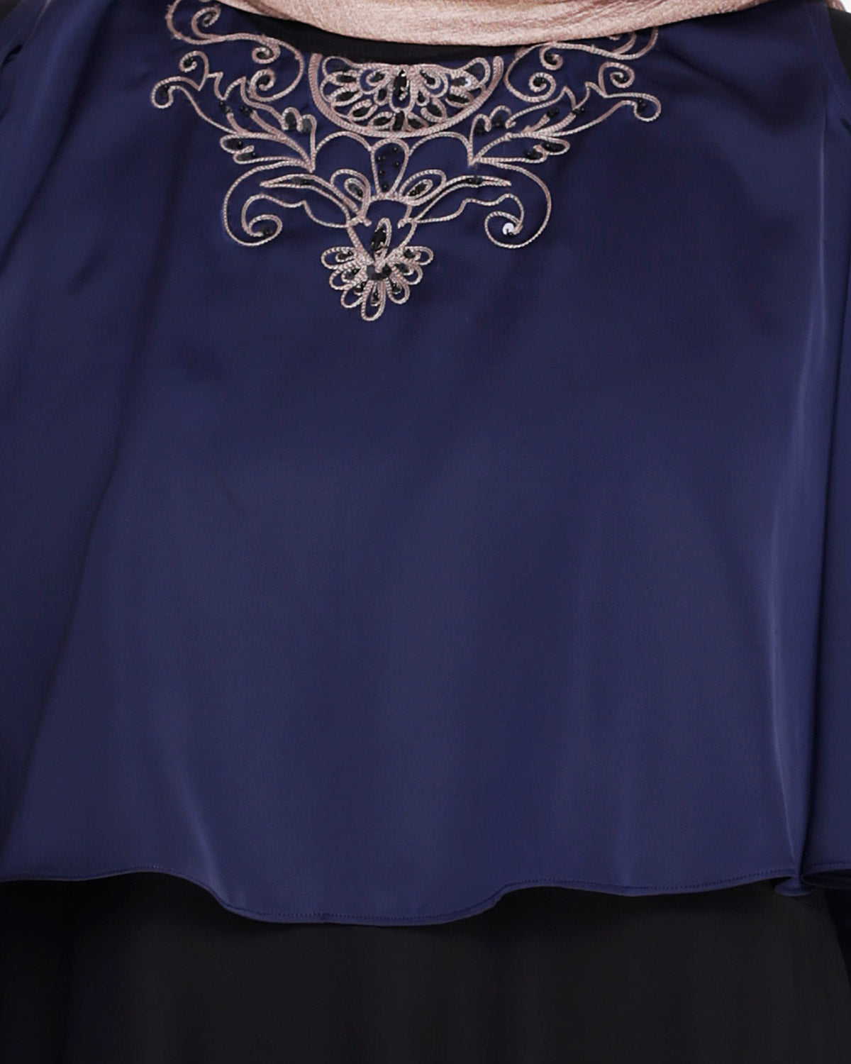 Elite Cape Abaya Blue