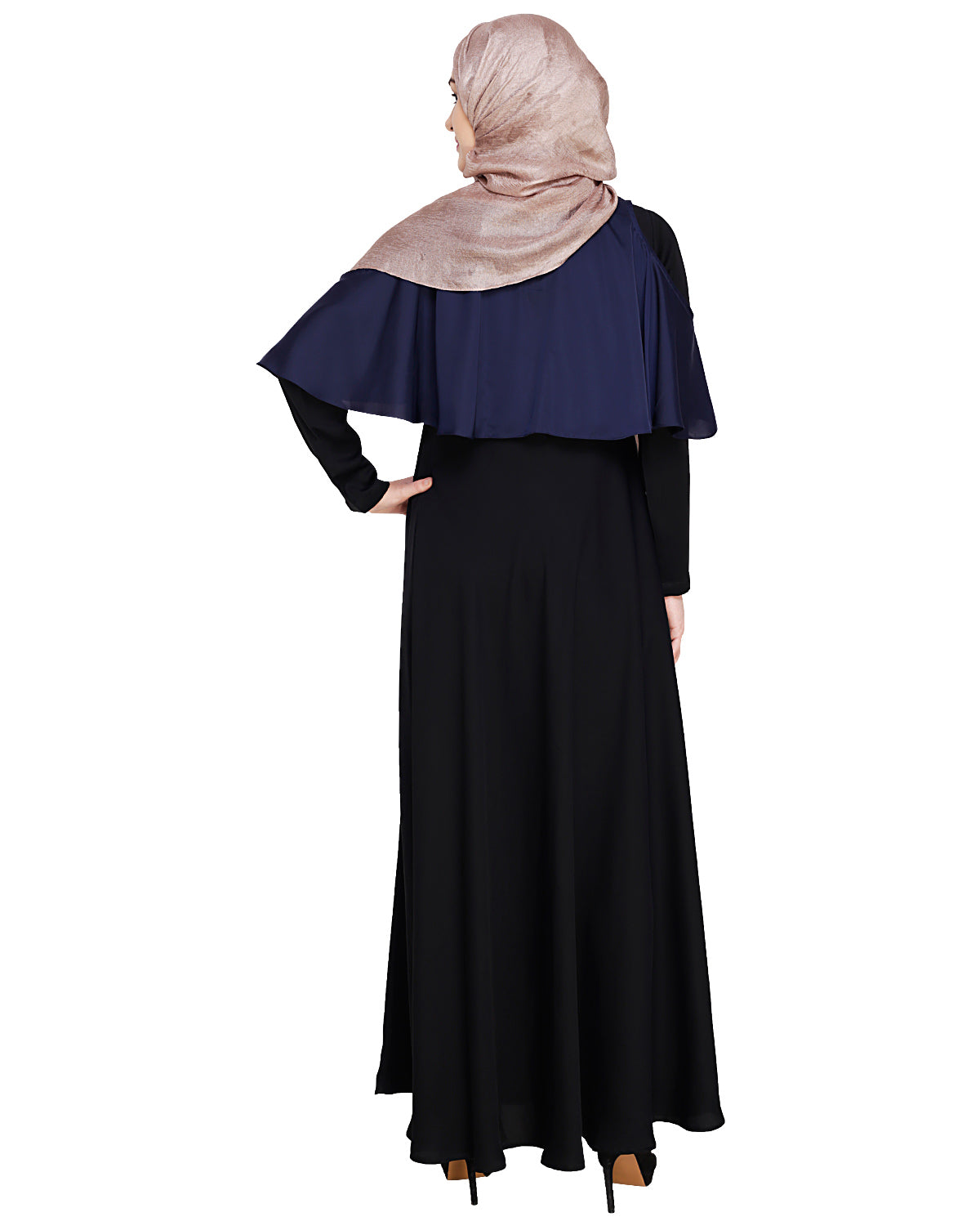 Elite Cape Abaya Blue