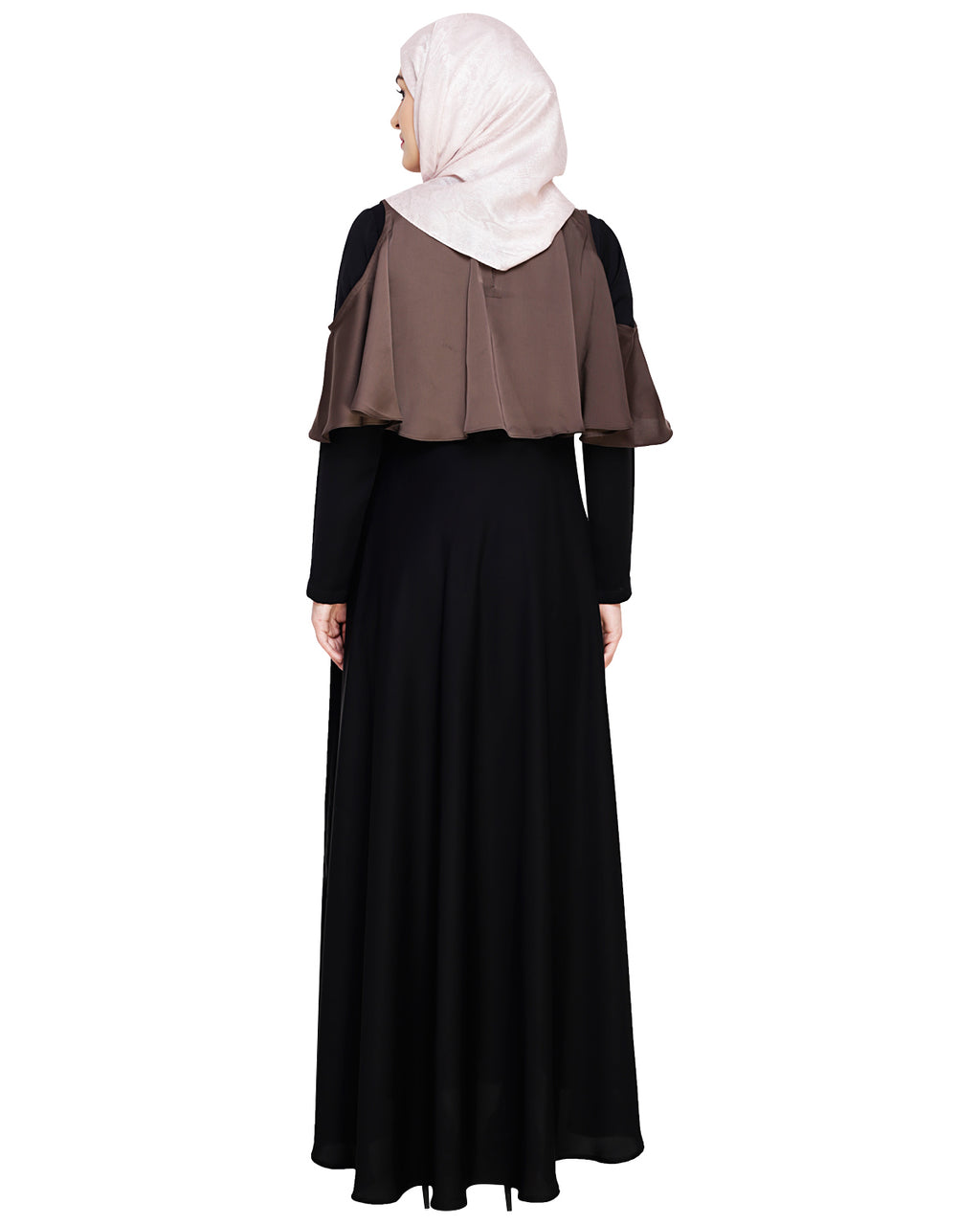 Elite Cape Abaya Brown