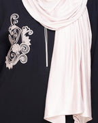 Resham Ornate Dubai Style Abaya Black