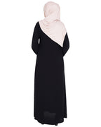 Resham Ornate Dubai Style Abaya Black