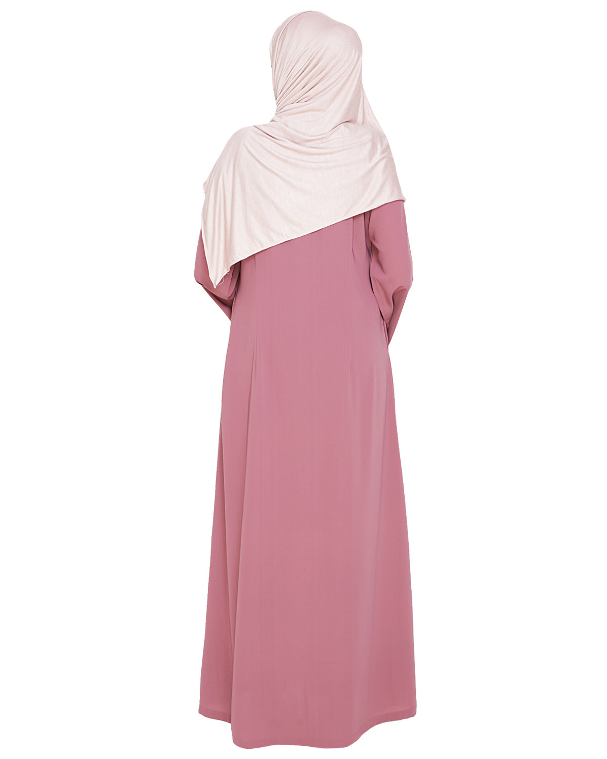 Resham Ornate Dubai Style Abaya Onion Pink