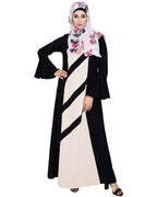 Flouncy Sleeve Dubai style Abaya Black