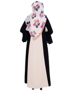 Flouncy Sleeve Dubai style Abaya Black