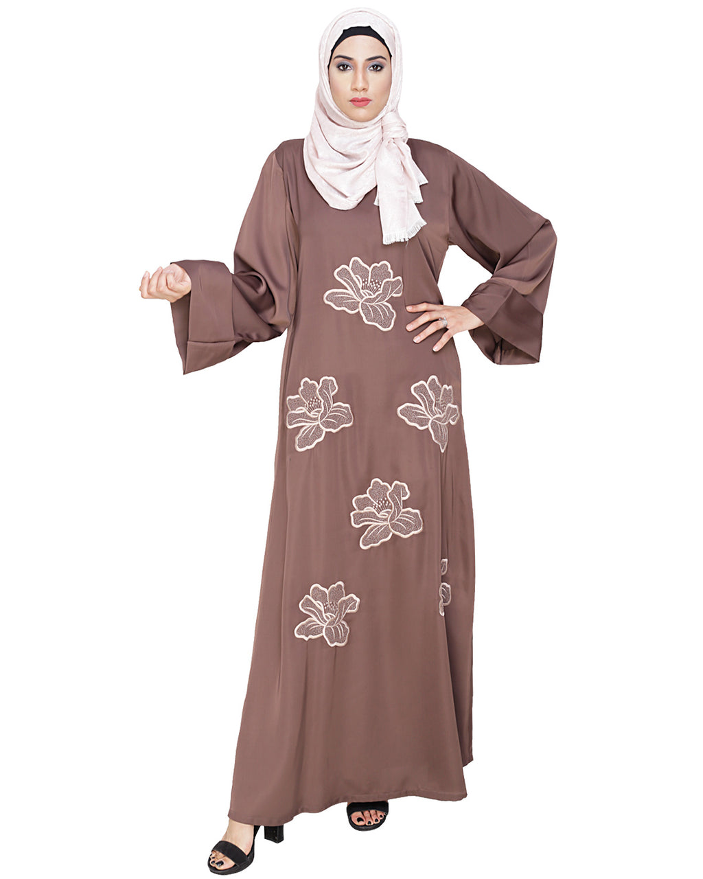 Daisy Dubai style Abaya Beige