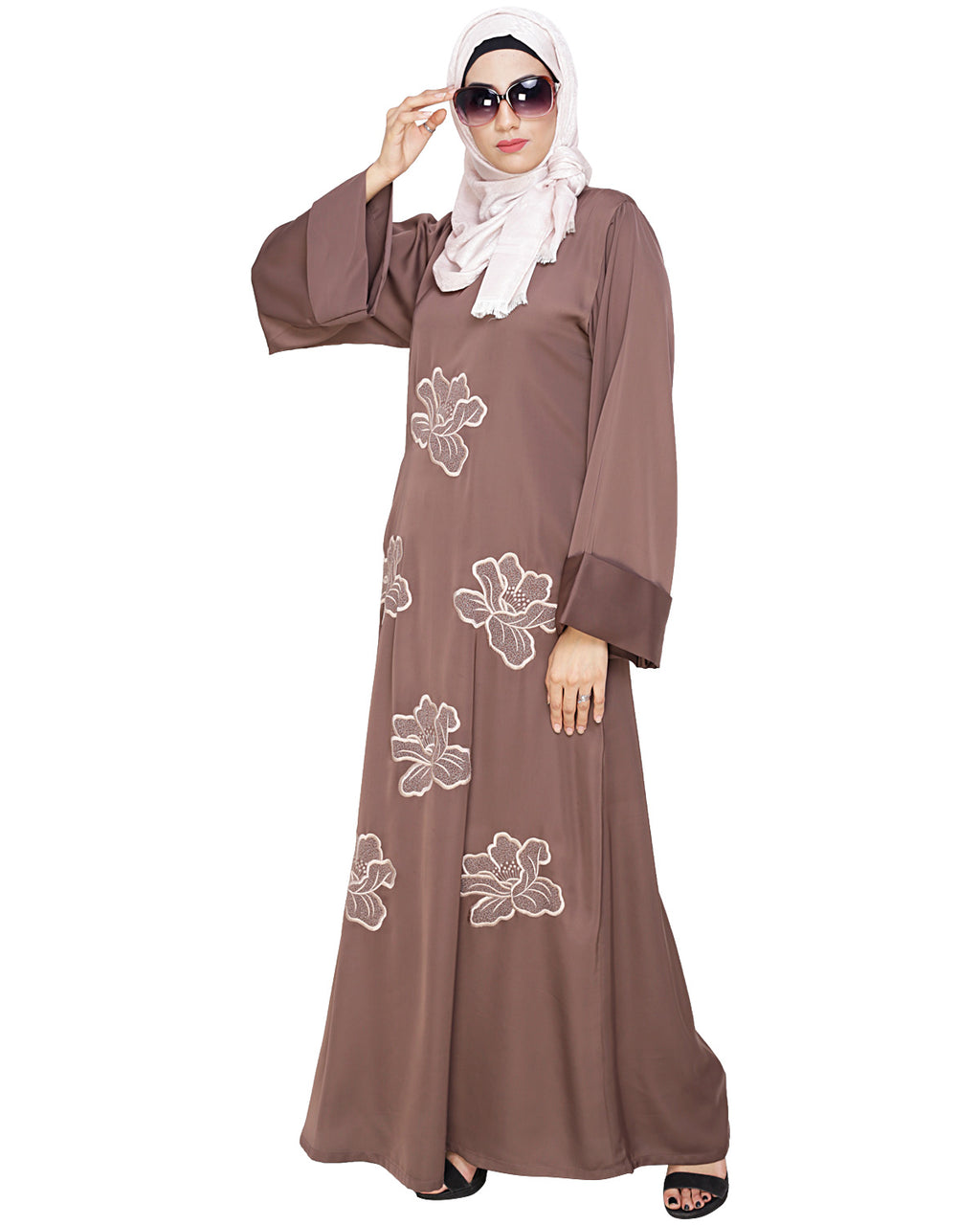Daisy Dubai style Abaya Beige