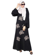 Daisy Dubai style Abaya Black