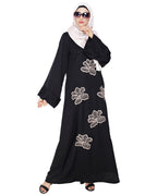 Daisy Dubai style Abaya Black