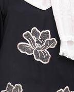 Daisy Dubai style Abaya Black