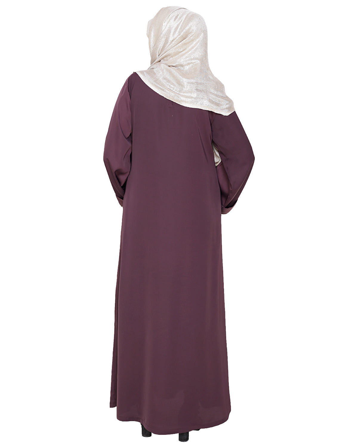 Daisy Dubai style Abaya Dark Purple