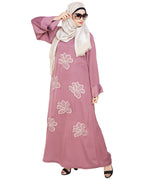 Daisy Dubai style Abaya Onion Pink