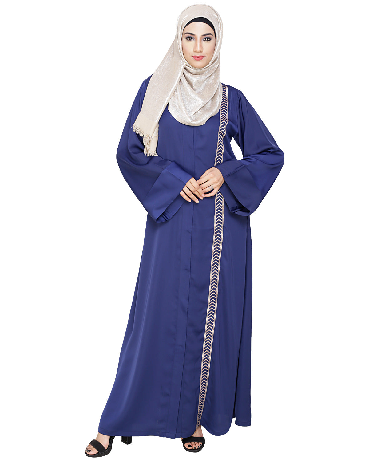 Lofty Dubai Style Abaya Blue
