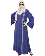 Lofty Dubai Style Abaya Blue