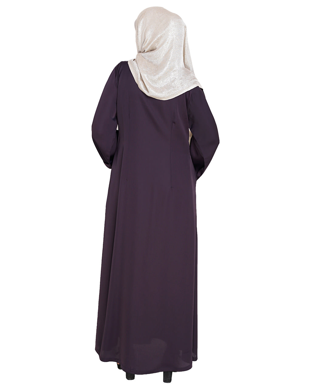 Lofty Dubai Style Abaya Dark Purple