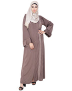 Lofty Dubai Style Abaya Oak Brown