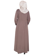 Lofty Dubai Style Abaya Oak Brown