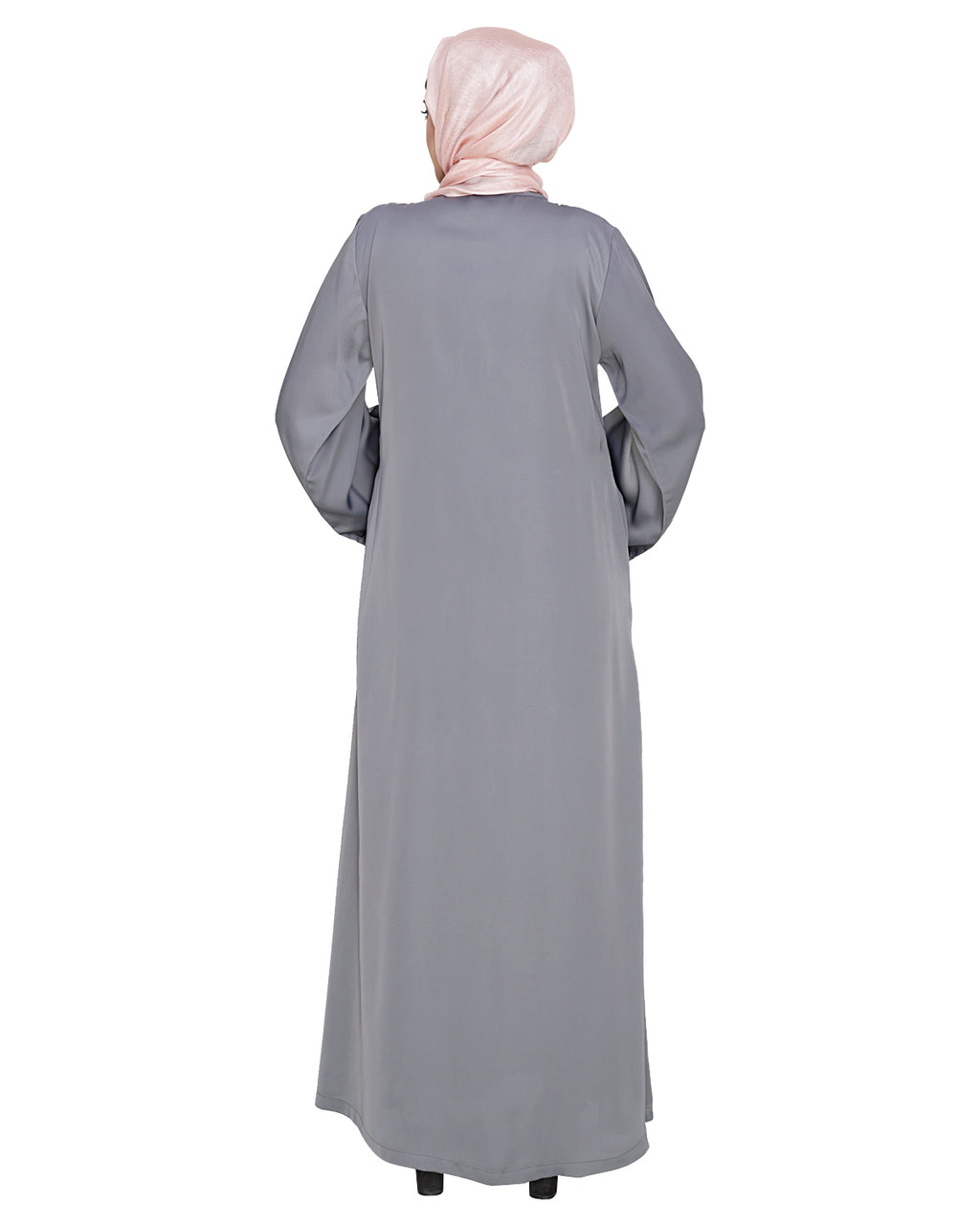Glinty Dubai Style Abaya Grey