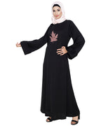 Wispy Dubai Style Abaya Black