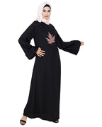 Wispy Dubai Style Abaya Black