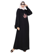 Wispy Dubai Style Abaya Black