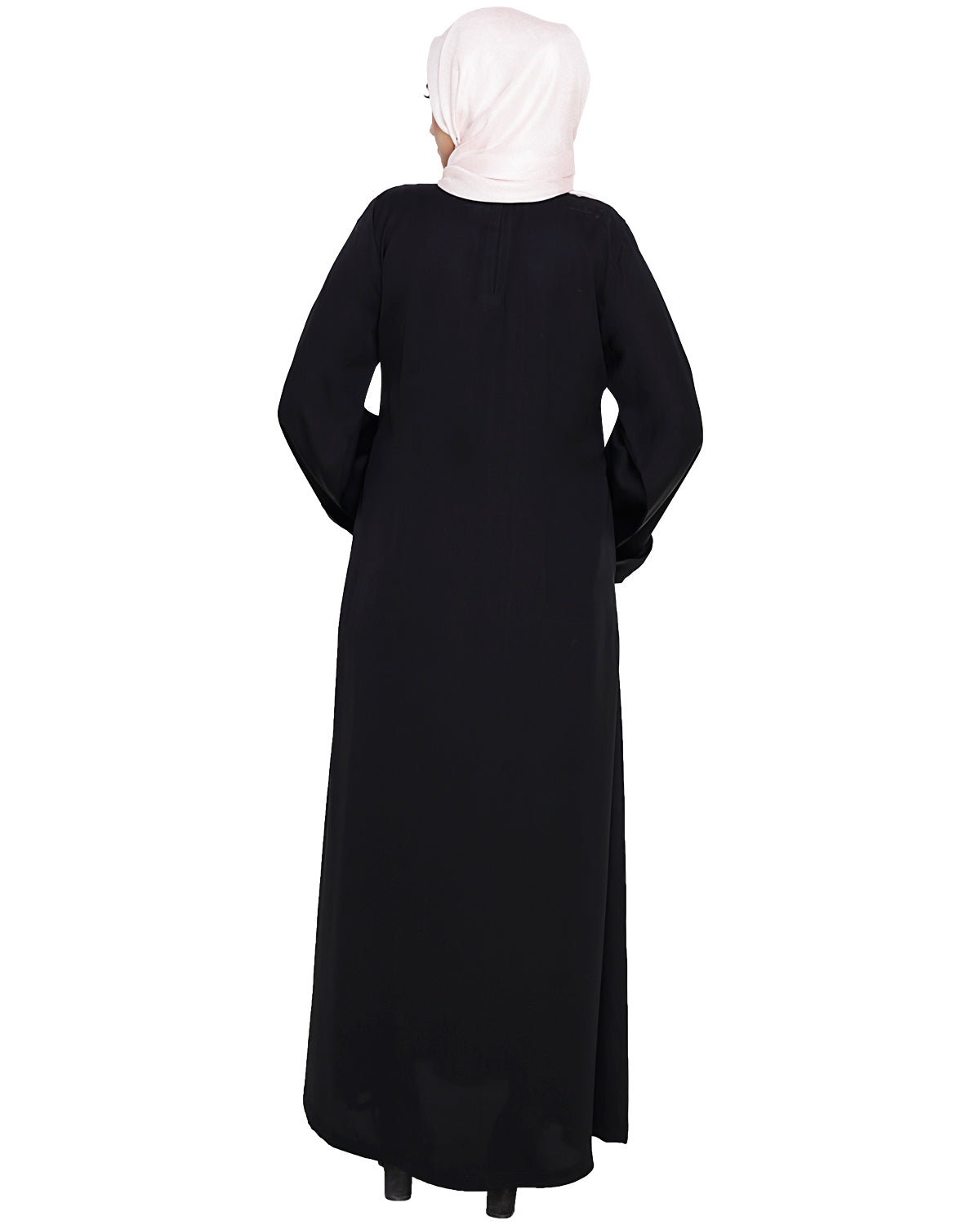 Wispy Dubai Style Abaya Black