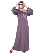 Wispy Dubai Style Abaya Light Purple