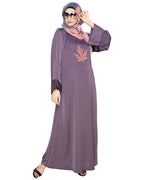 Wispy Dubai Style Abaya Light Purple