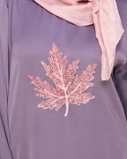 Wispy Dubai Style Abaya Light Purple