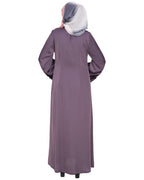 Wispy Dubai Style Abaya Light Purple