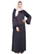 Regal Dubai Style Abaya Dark Grey