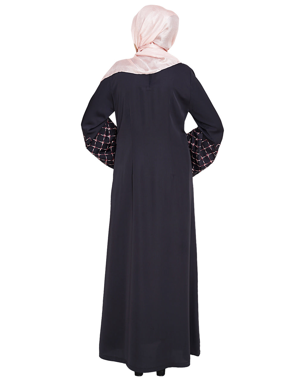 Regal Dubai Style Abaya Dark Grey