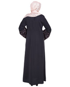 Regal Dubai Style Abaya Dark Grey