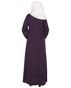 Regal Dubai Style Abaya Dark Grey